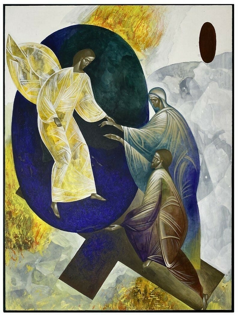 Kateryna Shadrina (Ukrainian, 1995–), Harrowing of Hell, 2021.
