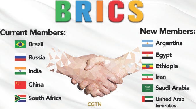 6 countries invited to join BRICS