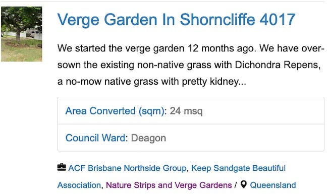 Verge garden listing - Shorncliffe