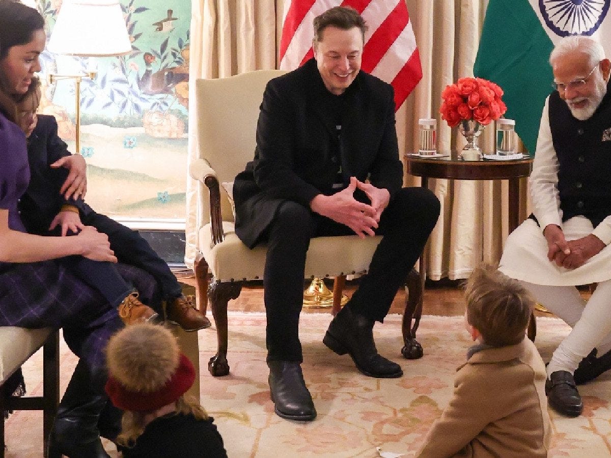 It Was A Delight': PM Modi Interacts With Elon Musk's Kids In US, Shares  Adorable Photos - News18