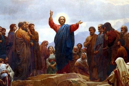 without frame Digital Jesus Christ Sermon on Mount painting, Size: 36  Length X 24 Height Inch at ₹ 3449/piece in Mumbai