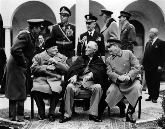 Churchill, Roosevelt and Stalin (Famous Photograph)Writely ...