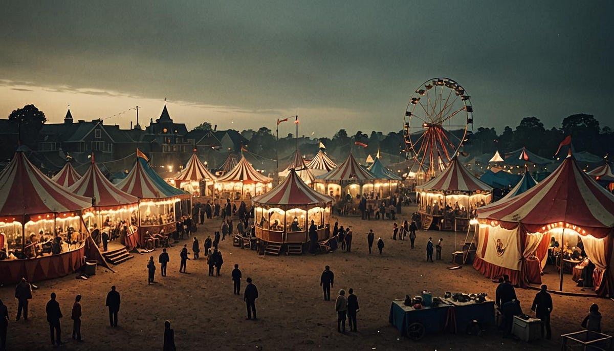 Circus at night