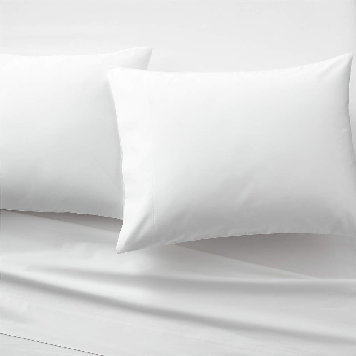 View Organic Cotton Sateen 520 Thread Count White King Sheet Set - image 1 of 2