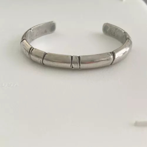 Vintage Sterling Silver Solid Cuff Bracelet  - Picture 1 of 6