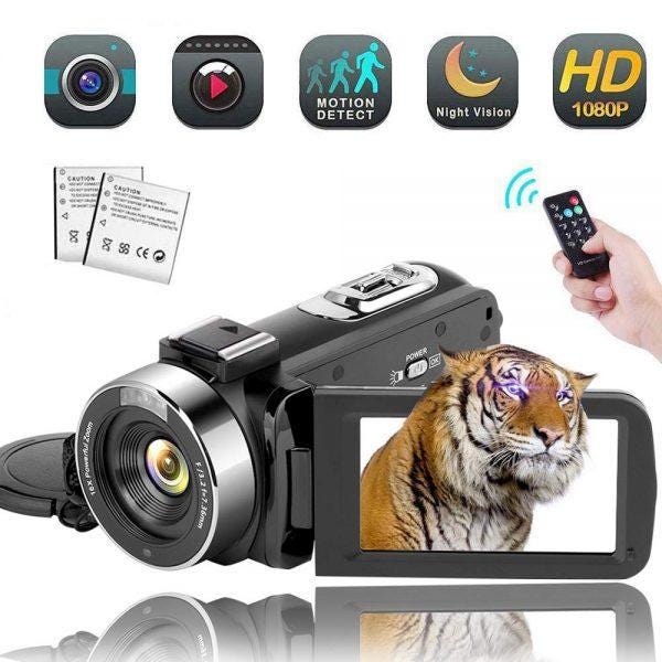 Video Camera Camcorder Digital YouTube Vlogging Camera Recorder kicteck Full HD 2019 hottest holiday gifts