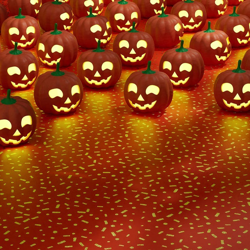 Jack O’ Lanterns lit up Jack O’ Lanterns lit up