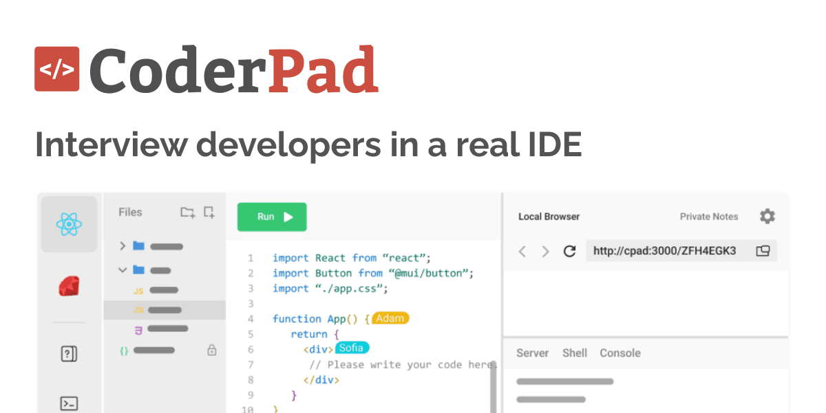 CoderPad: Code together before you work together