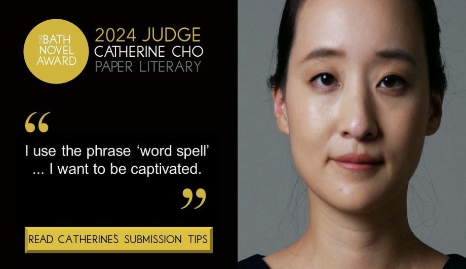 Bath Novel Award 2024 Judge Catherine Cho, Founder of Paper Literary