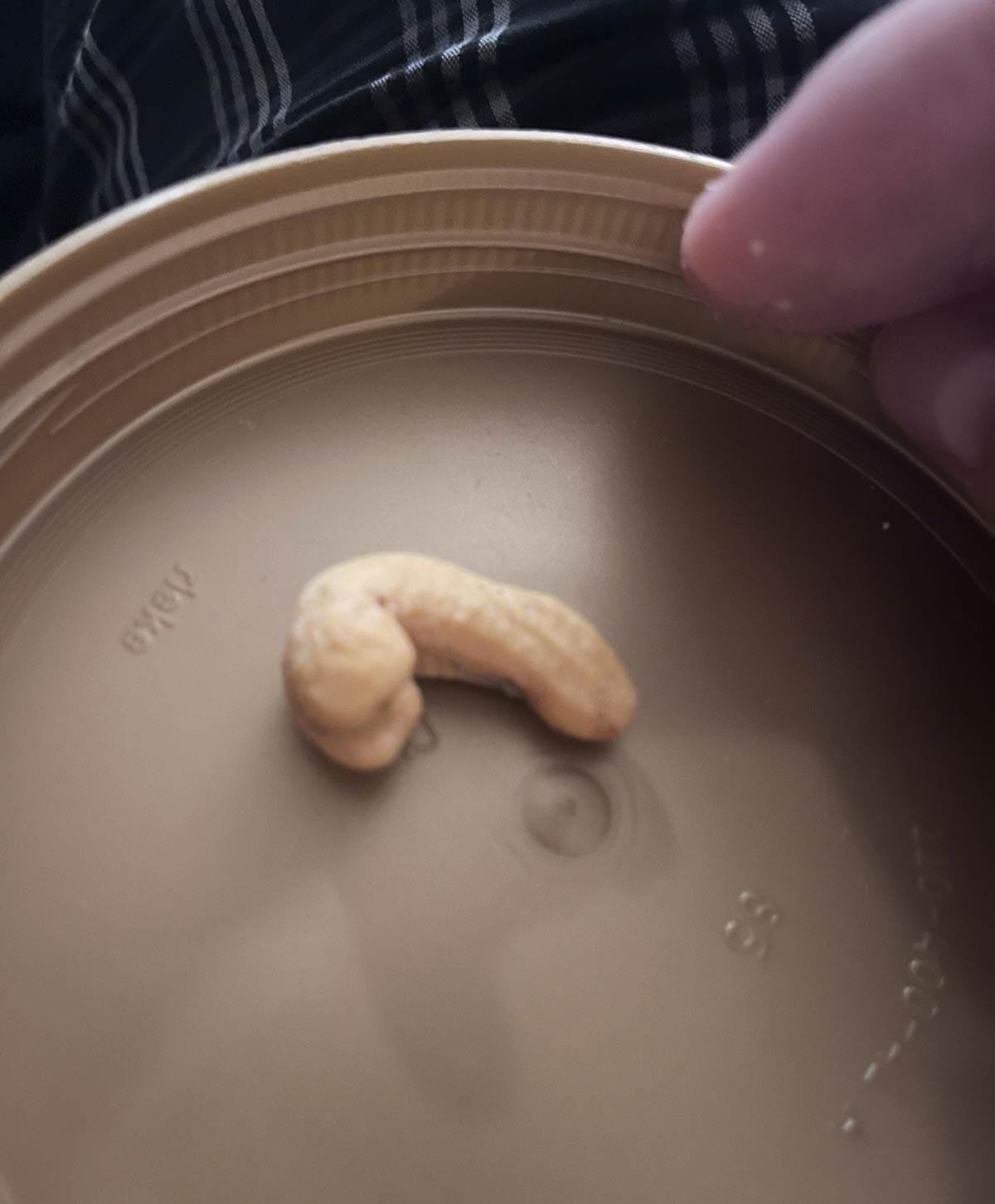 Interestingly shaped cashew