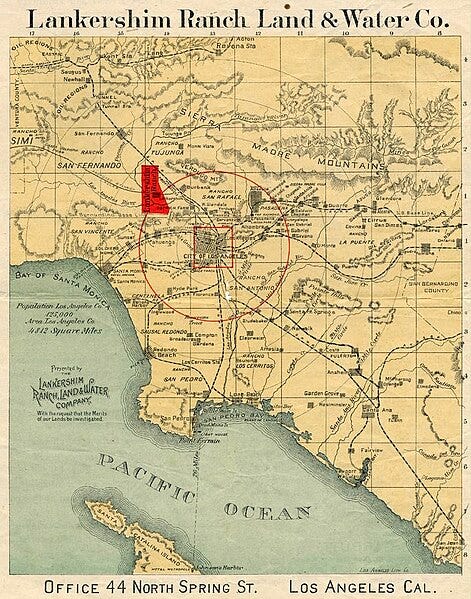 File:Lankershim Ranch Land and Water Company 1890 map of Los Angeles basin.jpg