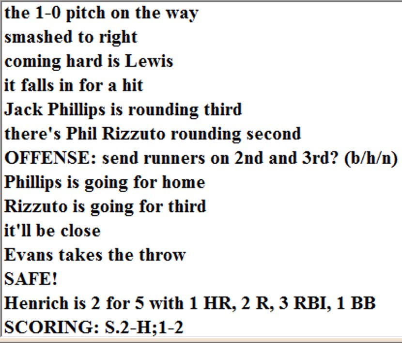 1949 Heinrich Winning Run