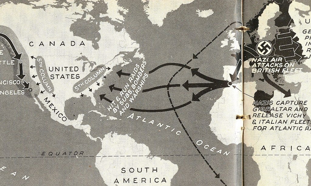 What if the Nazis had invaded America? Maps published in 1942 Life ...