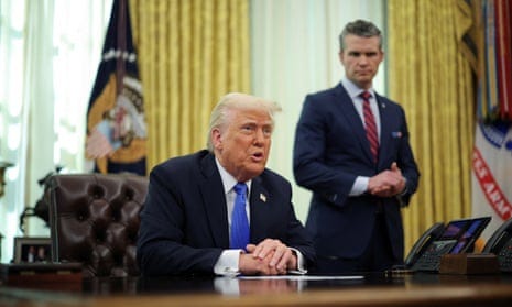 Hegseth says Musk did not see China war plan as Trump announces new jet  fighter program – US politics live