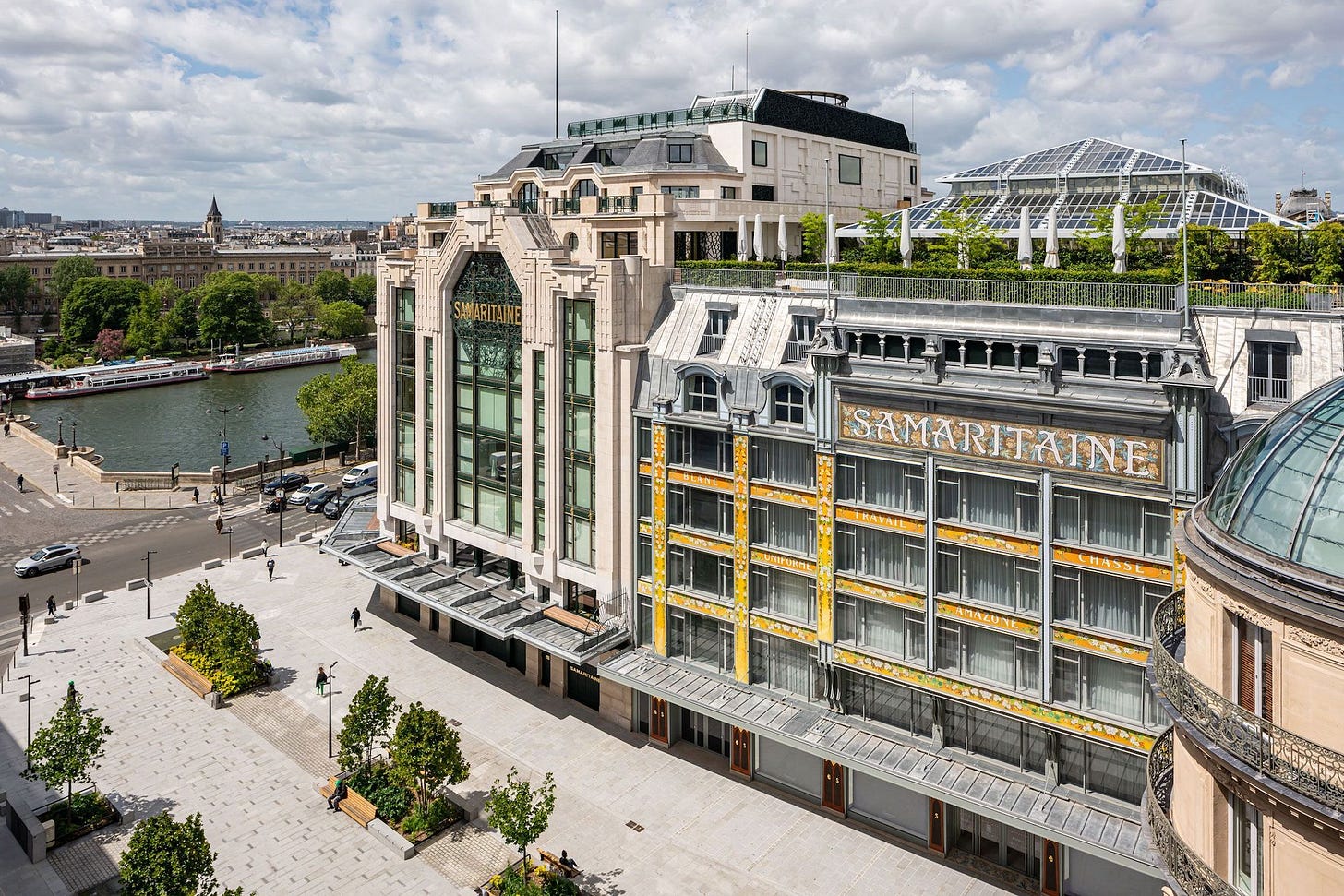 In Paris, La Samaritaine Reopens as an All-In-One Shopping Destination ...