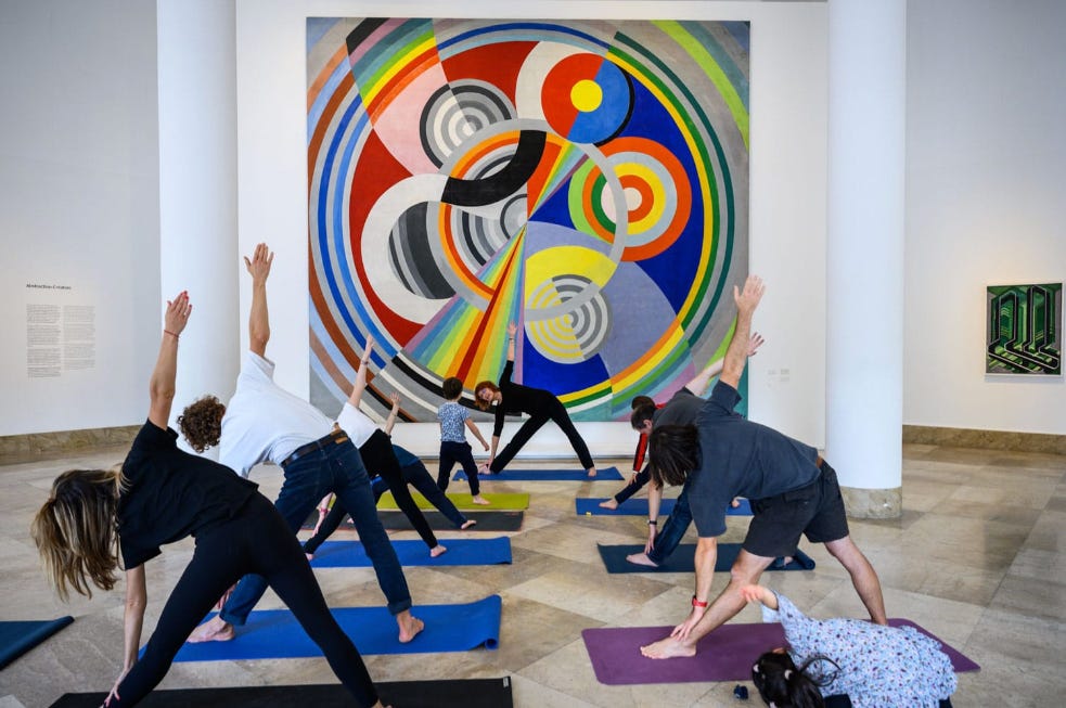 Yoga class at Musée d’Art Moderne de la ville de Paris