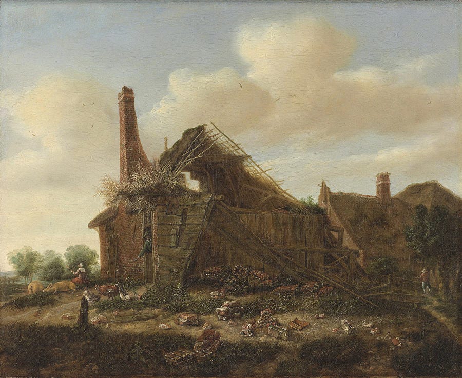 Ruined farm by Emanuel Murant