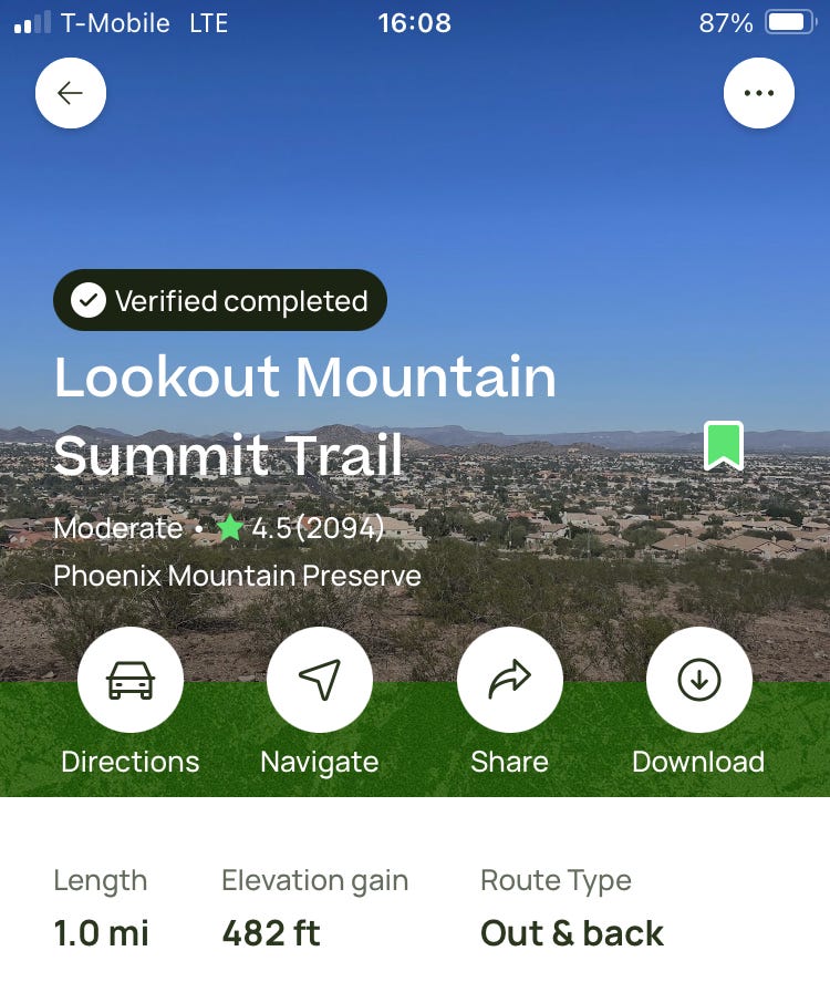 Lookout Mountain Summit Trail