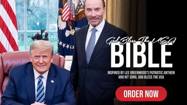 Donald Trump sells Bibles for $60 with 'God Bless USA' message as legal  bills spiral - The Mirror US