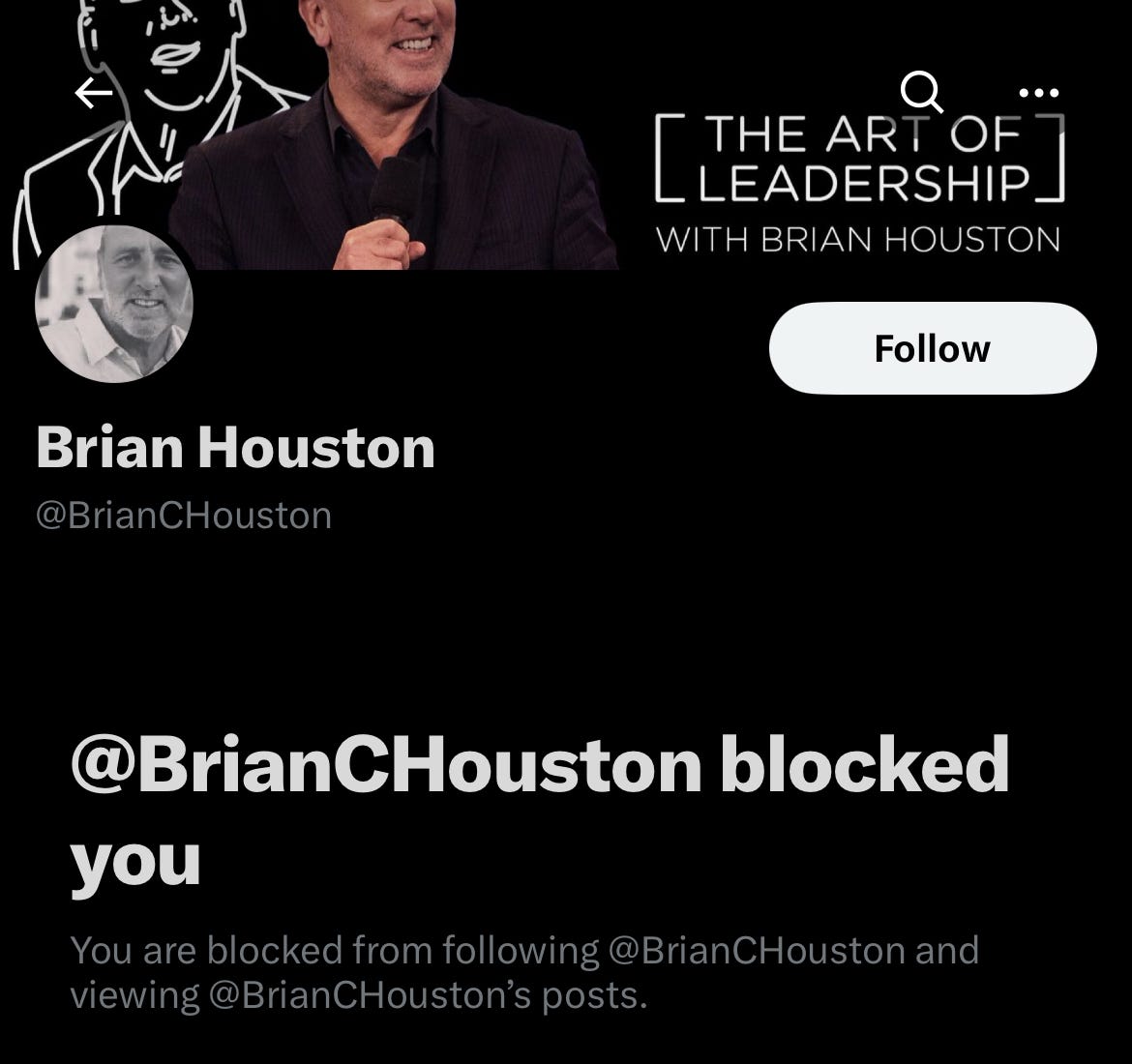 Brian blocks me
