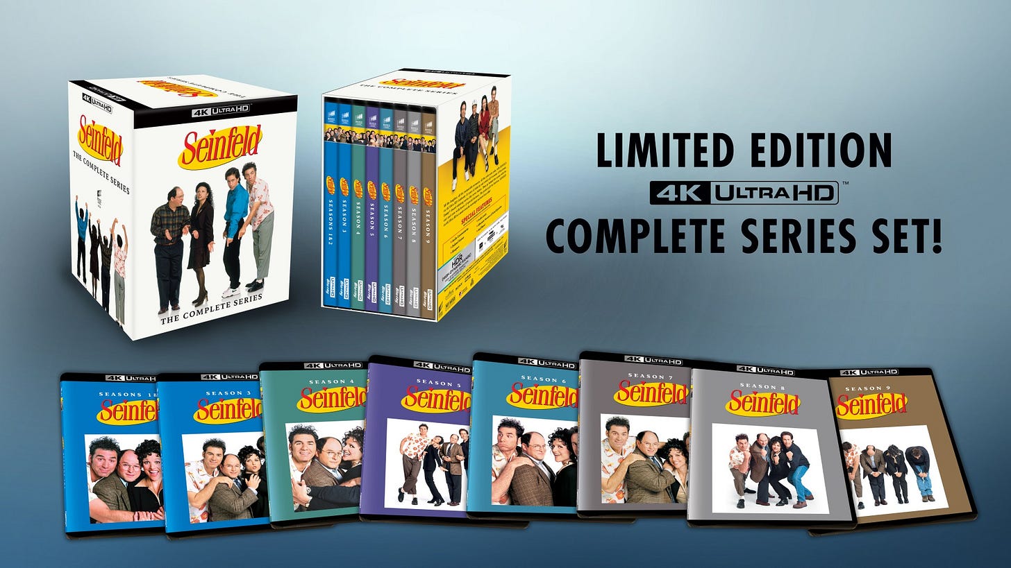 Seinfeld' Debuts on Blu-ray and 4K UHD Seinfeld' Debuts on Blu-ray and 4K UHD
