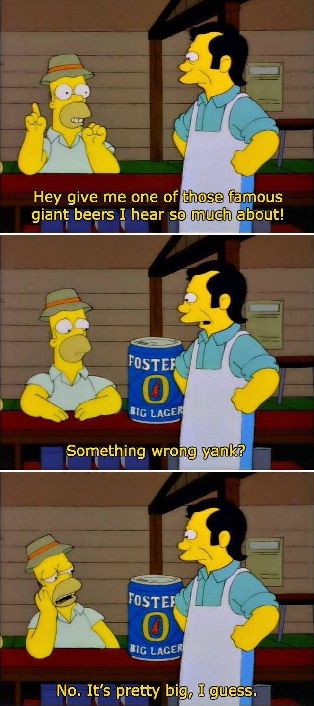Something wrong, yank? : r/TheSimpsons