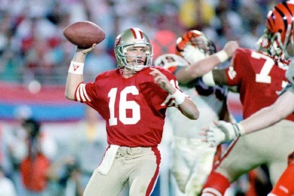 joe montana super bowl xxiii 92 yard touchdown best moments in history 2015