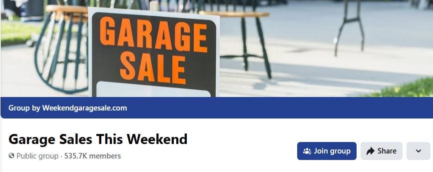 Free garage sale options