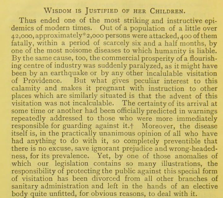 Four hundred people died with smallpox during the 1896 Gloucester epidemic because of the influence of a local anti-vaccination society.