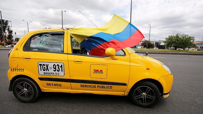 Taxistas de Bogotá inician paro nacional en Colombia (VIDEOS) - RT