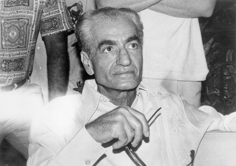 (Original Caption) The former Shah of Iran, Mohammed Reza Pahlevi, during his press conference this afternoon in the house of the former Panamanian ambassador in Washington Gabriel Lewis. The Shah will live here with his wife and some assistants, including one female doctor, four assistants, one private secretary and his assistant, both from the US. The group also has one doberman dog and one poodle. (Original Caption) The former Shah of Iran, Mohammed Reza Pahlevi, during his press conference this afternoon in the house of the former Panamanian ambassador in Washington Gabriel Lewis. The Shah will live here with his wife and some assistants, including one female doctor, four assistants, one private secretary and his assistant, both from the US. The group also has one doberman dog and one poodle.