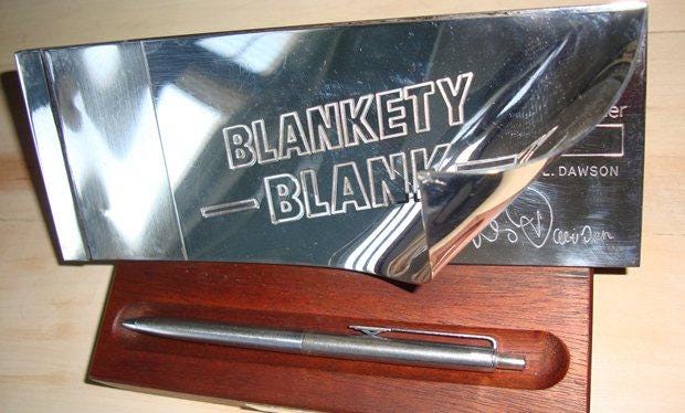 Radio Times on X: "How much is a Blankety Blank chequebook and pen on eBay?  http://t.co/UmQr5ws5N6 http://t.co/QcemmikQ8C" / X