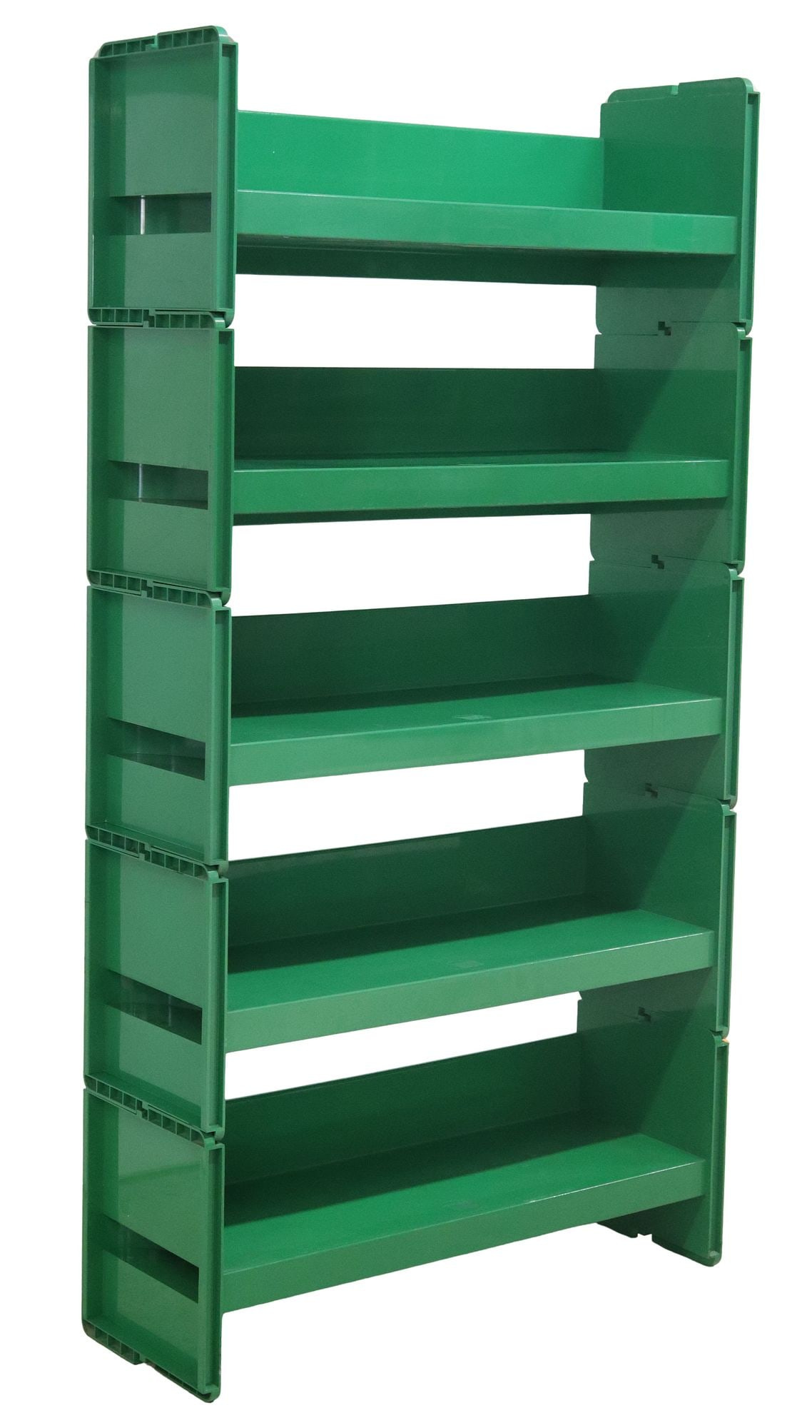 DE PAS, D'URBINO & LOMAZZI 'JEEP' GREEN PLASTIC MODULAR BOOKCASE