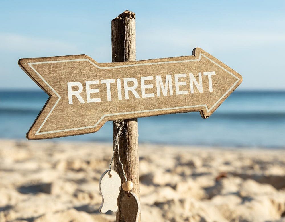 retirement sign