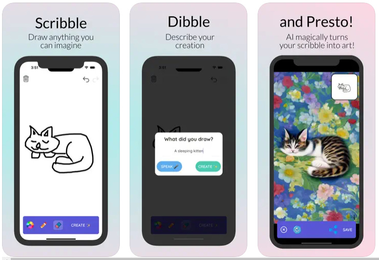 Scribble Diddle screenshots from the AppStore