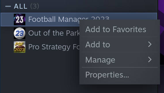 Football Manager 2023 Steam Linux Install