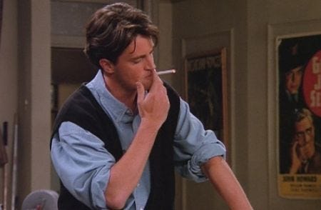 Chandler smoking