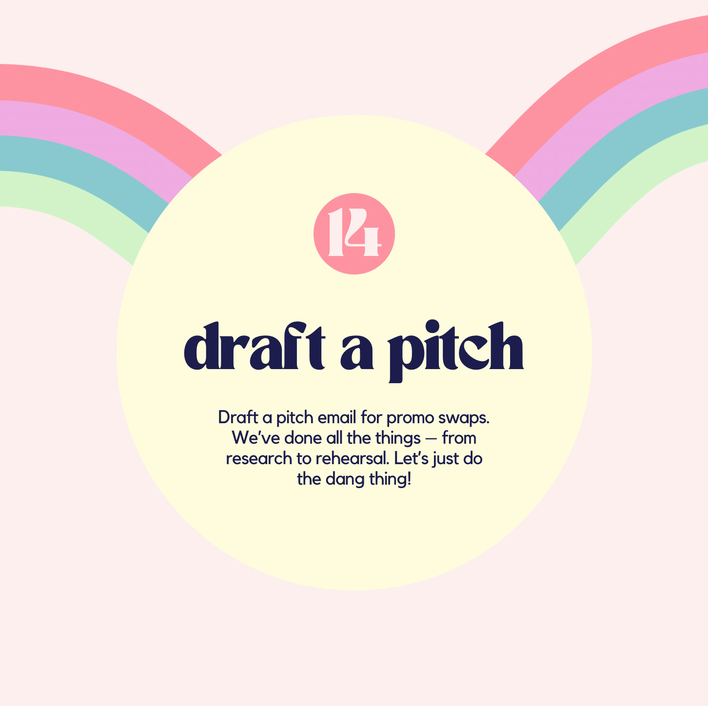 #14. draft a pitch email for promo swaps