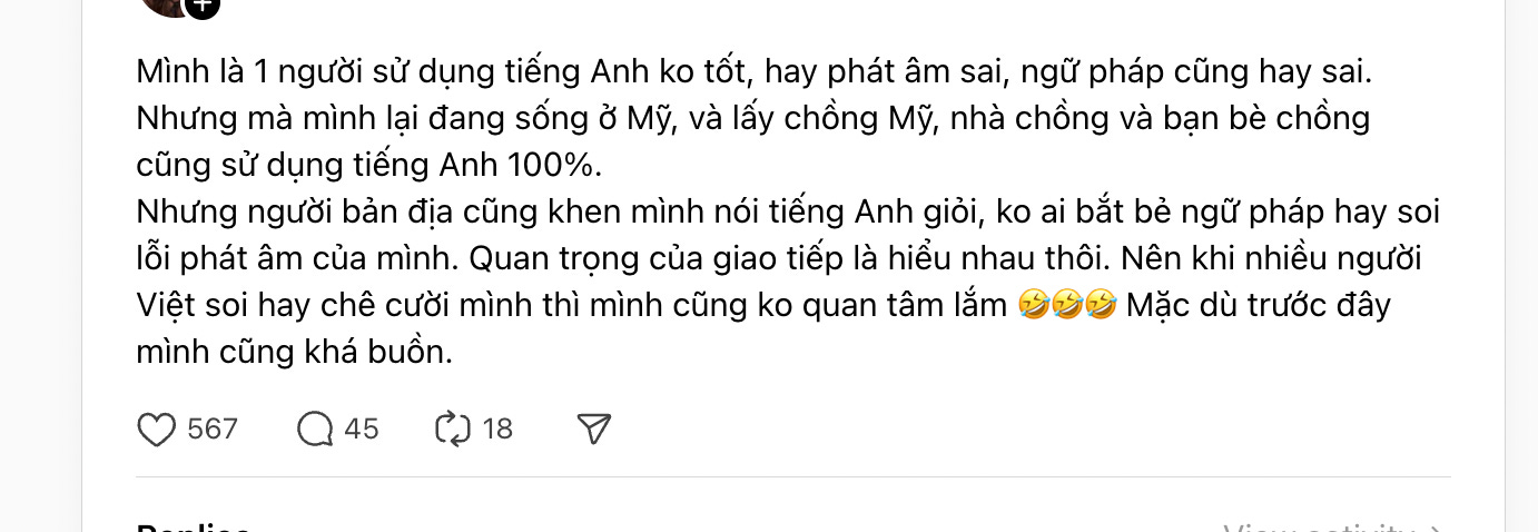 Nói chung với những lời phê phán như vậy, chả trách nhiều người sợ, không dám thoát khỏi vùng an toàn, sợ bị đánh giá.