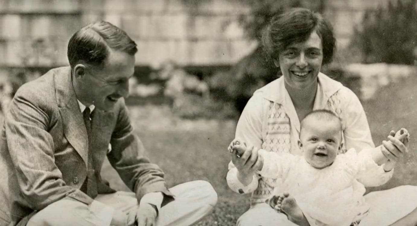 Joan Mitchell Author of Posted photographed with her parents at age 6 Months