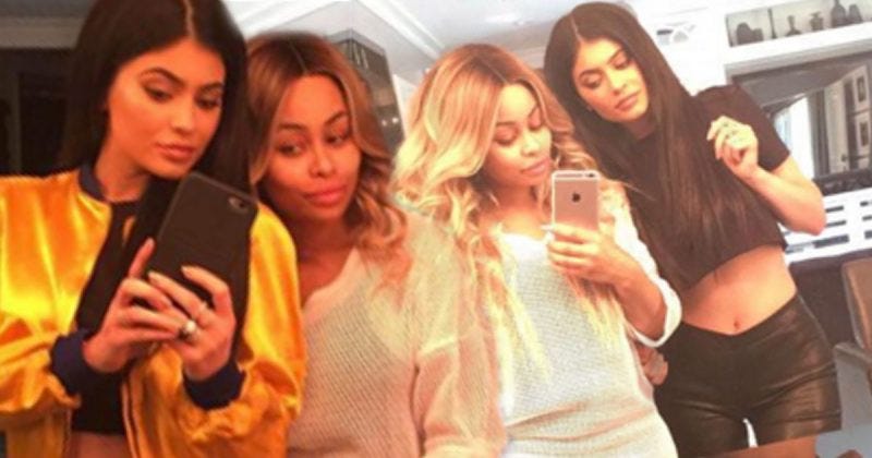 kim kardashian resolves blac chyna kylie jenner feud 2016 images