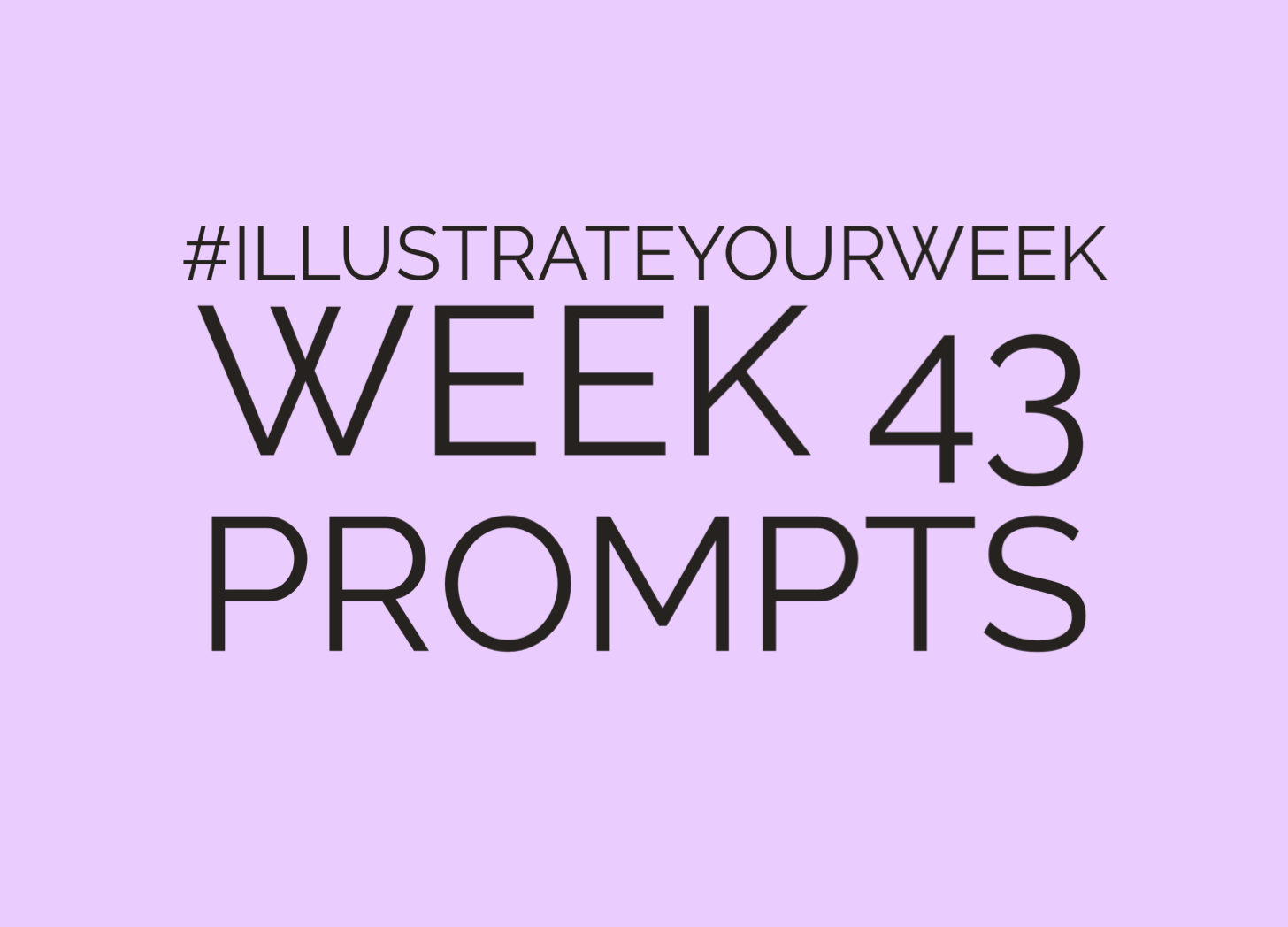 Illustrate Your Week Week 43 of 2023 Prompts