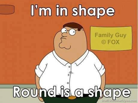 Family Guy meme round is a shape on Bingeclock