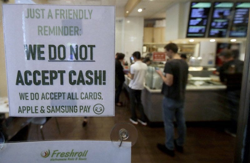 san francisco banning cashless stores 2019