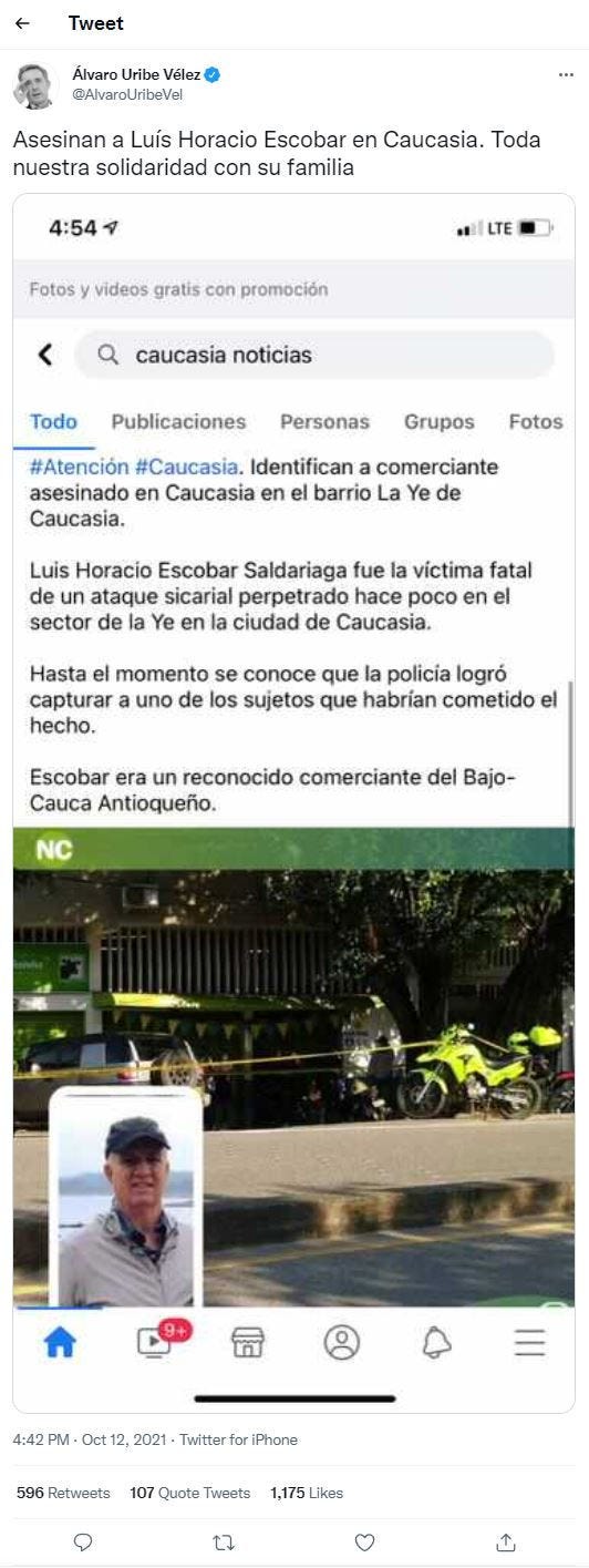 Uribe tweet sobre pulpo invisible.JPG