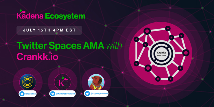 Join our AMA with Crankk.io!!