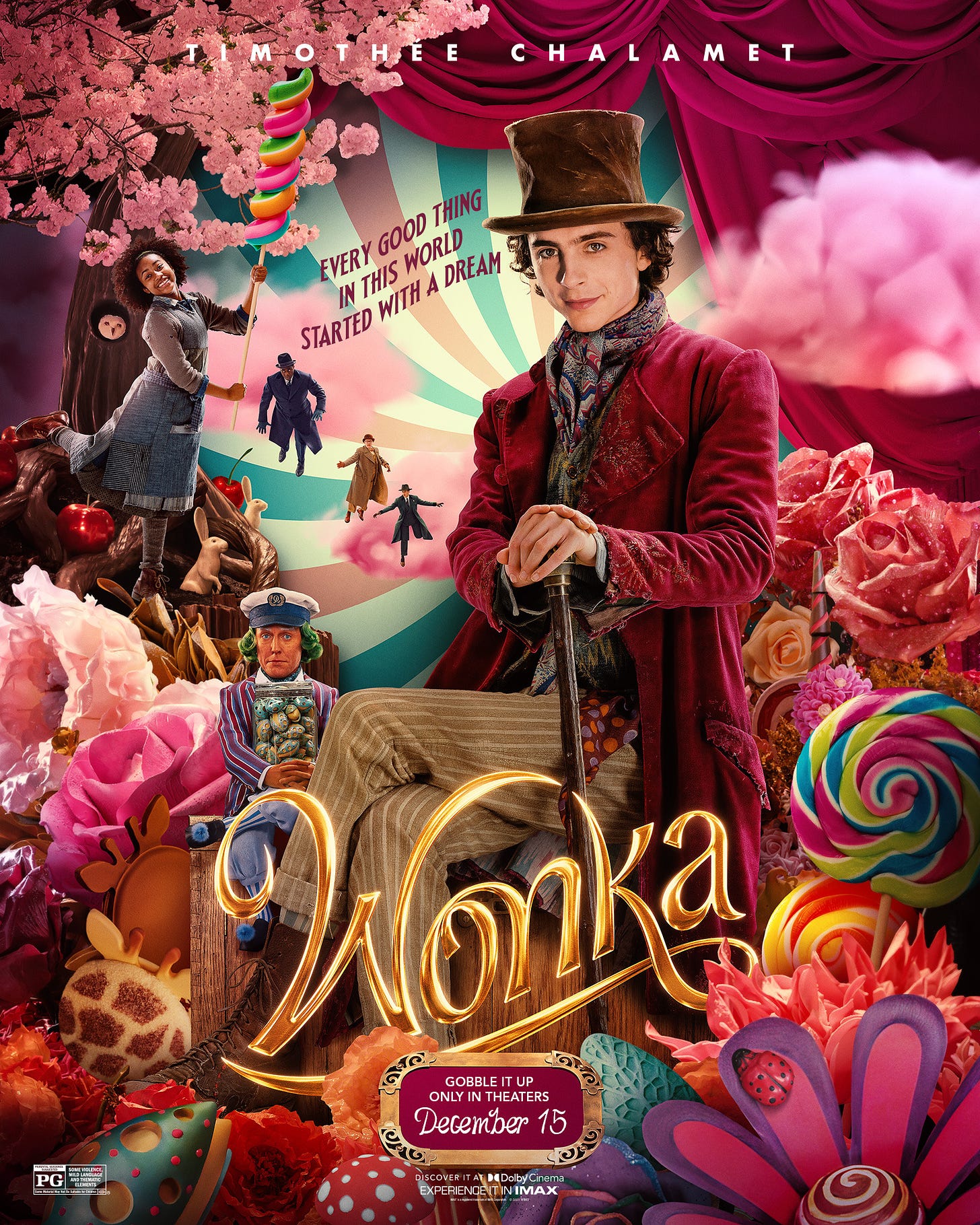 Timothée Chalamet Looks Like a Walking Chocolate Bar at the 'Wonka' Premiere