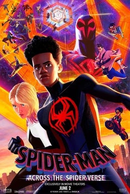 The poster for "Spider-Man: Across the Spider-Verse"