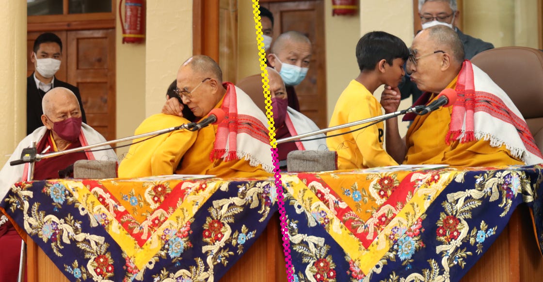 La polémica del Dalai Lama por "intentar" besar a un niño