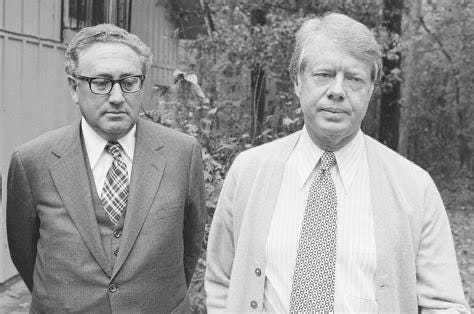 Henry Kissinger judging President Carter for not buttoning his cardigan. : r/NavyBlazer Henry Kissinger judging President Carter for not buttoning his cardigan. : r/NavyBlazer